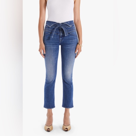 [MOTHER] Tie Waist Denim Jeans - Picture 13 of 14
